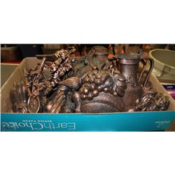 FLAT OF COPPER CRAFT ITEMS