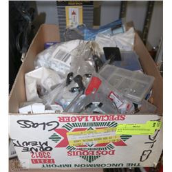 BOX W/HOUSEHOLD HARDWARE INCL.