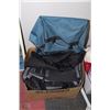 Image 1 : LARGE BOX W/DUFFLE BAGS, CARRY-ON BAGS