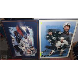 PAIR OF OILERS HOCKEY PICTURES