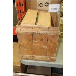 LOT OF WOODEN CRATES