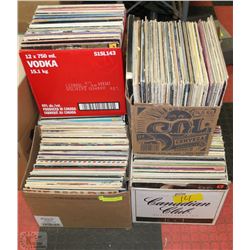 6 BOXES OF ASSORTED RECORDS
