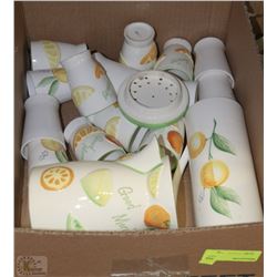 2 ESTATE CERAMIC LEMONADE SETS