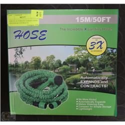 NEW 50' AUTOMATIC GARDEN HOSE: EXPANDS & CONTRACTS