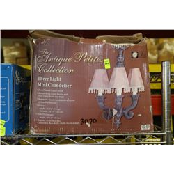 ANTIQUE COLLECTION 3 LIGHT MINI CHANDELIER