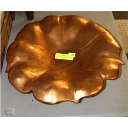 CENTERPIECE GOLD LEAF FRUIT PLATE