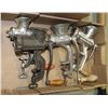 Image 1 : FLAT OF 4  MEAT GRINDERS