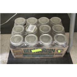 BOX OF NEW CANNING JARS
