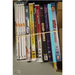 LOT OF DVDS INCLUDING SEINFELD AND DEXTER SEASONS