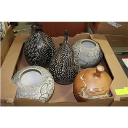 LOT OF 5 BRAND NEW VASES