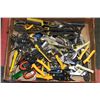 Image 1 : BOX OF ASSORTED HAND TOOLS MOSTLY WRENCHES &