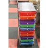 Image 1 : 10 DRAWER MULTI COLOR ORGANIZER