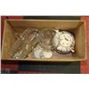 Image 1 : BOX OF MISC CRYSTAL & ENGLISH CRYSTAL INCLUDING