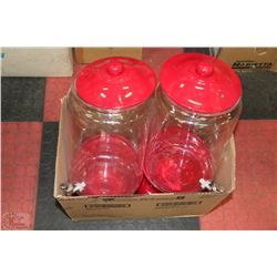 BOX WITH 2 PLASTIC BEVERAGE DISPENSERS