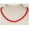 Image 1 : #42-POLY CORAL NECKLACE W/ MAGNETIC CLASP