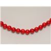Image 2 : #42-POLY CORAL NECKLACE W/ MAGNETIC CLASP