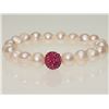 Image 1 : #49-FRESHWATER PEARL FLEXIBLE SIZE BRACELET