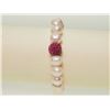 Image 2 : #49-FRESHWATER PEARL FLEXIBLE SIZE BRACELET