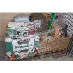 PALLET OF ASSORTED ESTATE HOUSEWARE ITEMS
