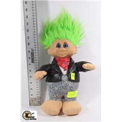 GREEN HAIR TROLL DOLL 15" TALL