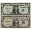 Image 1 : 1935 $1 Star Note Silver Certificate Currency Lot of 2