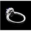 Image 3 : 1.90ct Tanzanite and Diamond Ring - 14KT White Gold