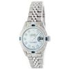 Image 1 : Rolex Stainless Steel Diamond And Sapphire DateJust Ladies Watch