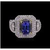 Image 2 : 14KT Two-Tone 2.79ct Tanzanite and Diamond Ring