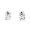 Image 1 : 1.00ctw Diamond Stud Earrings - 14KT White Gold