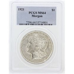 1921 PCGS MS64 Morgan Silver Dollar