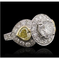 Platinum and 18KT Two-Tone Gold 5.15ctw Diamond Ring