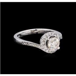 0.96ctw Diamond Ring - 14KT White Gold