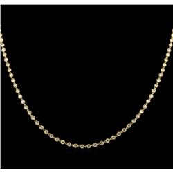 8.01ctw Diamond Necklace - 18KT Yellow Gold