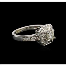 1.01ctw Diamond Ring - 14KT White Gold