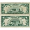 Image 2 : 1963 $5 Red Seal Bill Lot of 2