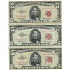 Image 1 : 1963 $5 Red Seal Bill Lot of 3