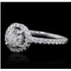 Image 2 : 18KT White Gold 1.06ctw Diamond Ring