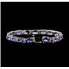Image 3 : 14KT White Gold 17.76ctw Tanzanite and Diamond Bracelet