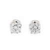 Image 1 : 0.98ctw Diamond Stud Earrings - 14KT White Gold