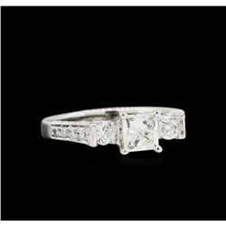 EGL USA Cert 1.70ctw Diamond Ring - 18KT White Gold