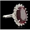 Image 2 : SILVER 13.27ct Corundum and Topaz Ring