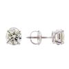 Image 2 : 1.45ctw Diamond Stud Earrings - 14KT White Gold