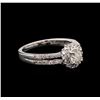 Image 2 : 0.84ctw Diamond Ring - 14KT White Gold