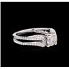 Image 1 : 14KT White Gold 0.61ct Diamond Engagement Ring