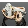 Image 8 : Tiffany & Co. 0.02ctw Diamond Snake Ring - Rose Gold and Platinum