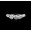 Image 2 : 14KT White Gold 0.73ctw Diamond Ring