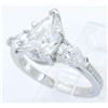 Image 7 : GIA Cert 3.21ctw Diamond Ring - Platinum