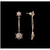 Image 2 : 1.72ctw Diamond Earrings - 14KT Rose Gold