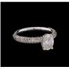 Image 1 : 18KT White Gold EGL USA Certified 1.92ctw Diamond Ring