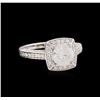Image 1 : 14KT White Gold 1.24ct Diamond Ring